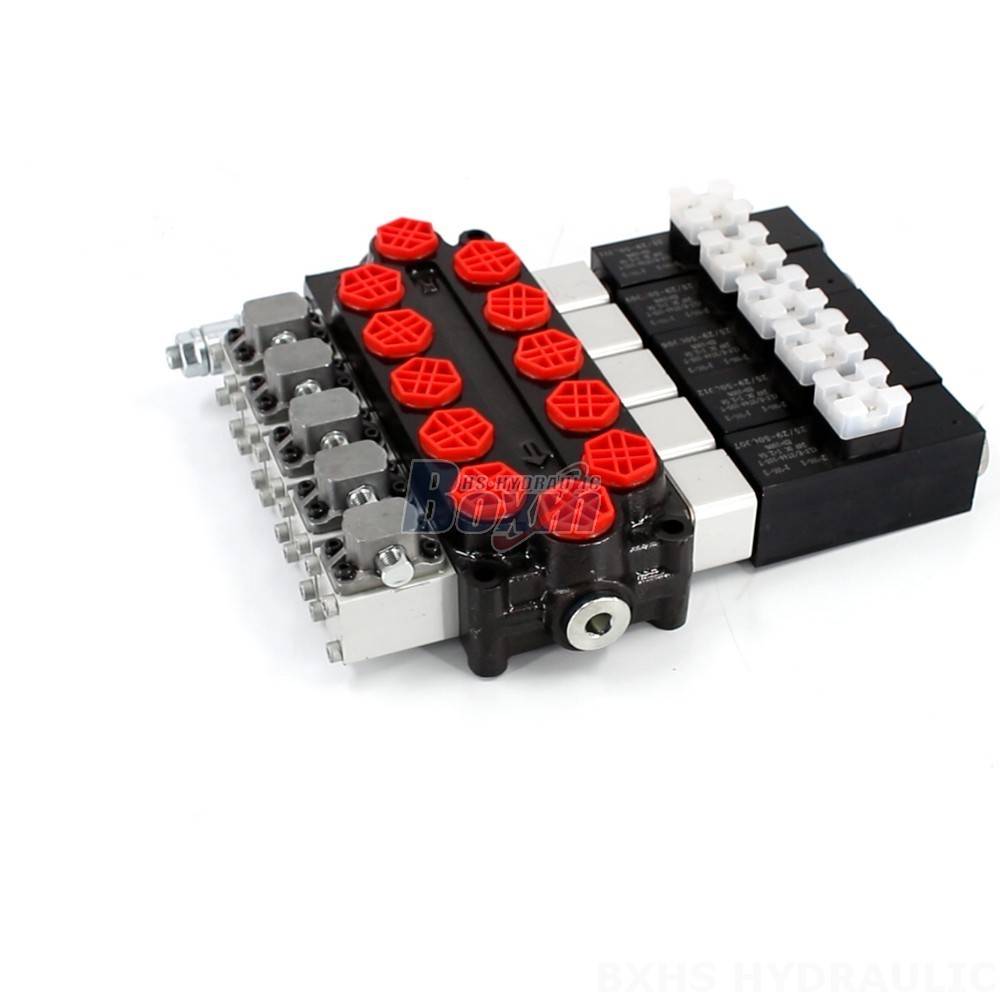 OEM/ODM/Private Label Custom Manufacturing for Q45 Solenoid And Manual 5 Spool Monoblock Directional Valve cover photo